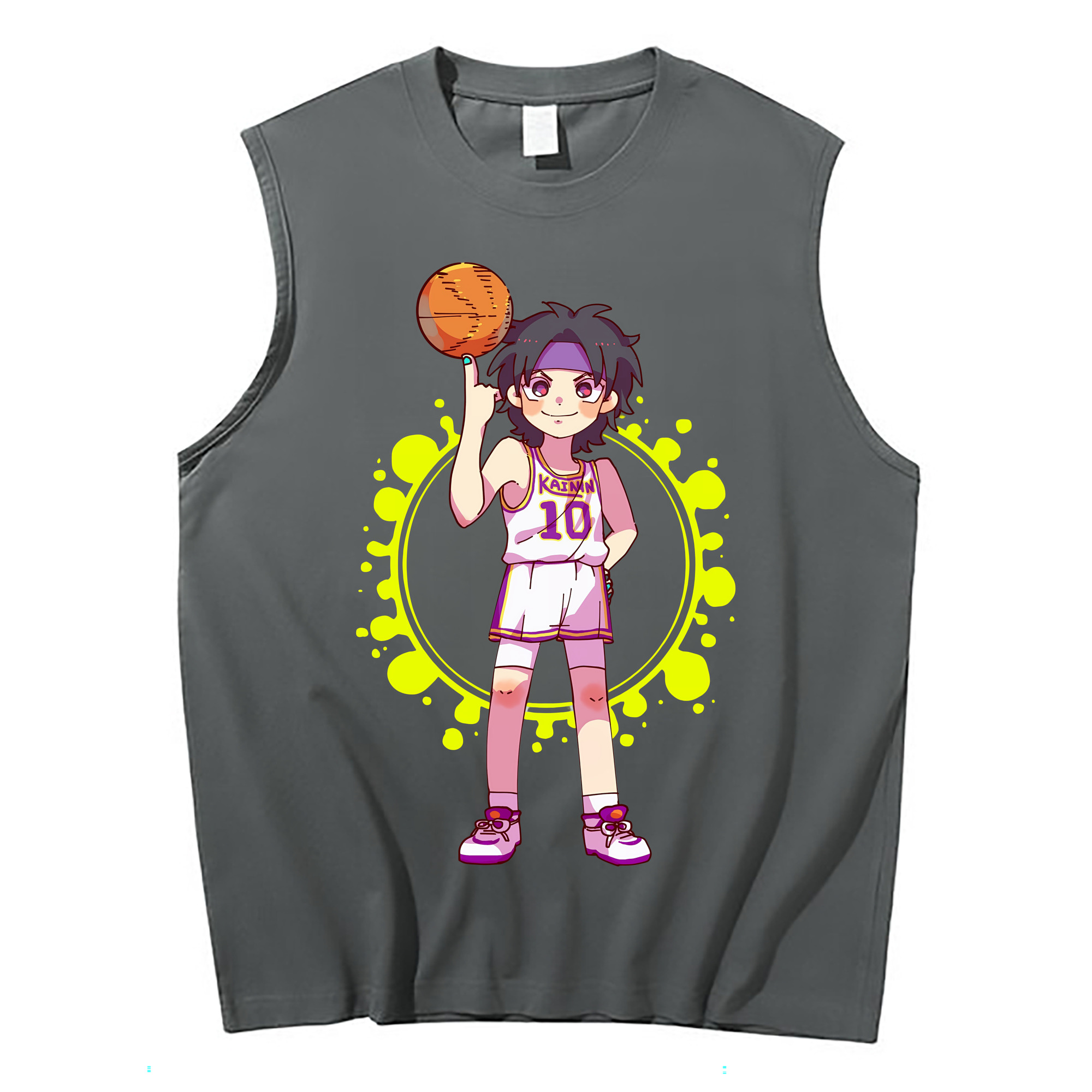 （画像用） SLAM DUNK／スラムダンク コットン100％タンクトップ（フロントプリント）
